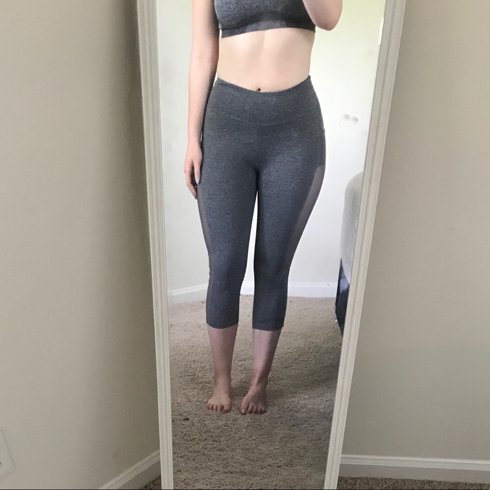 Gymshark dry sculpture mesh leggings cropped